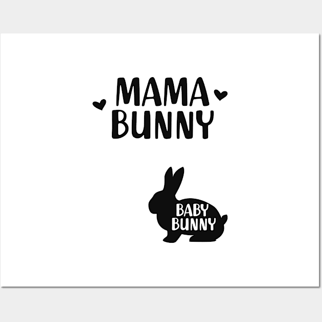 Pregnancy - Mama bunny Baby Bunny Wall Art by KC Happy Shop